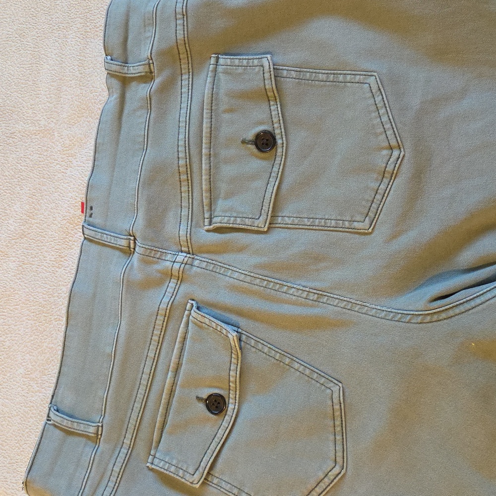 SPANX Stretch Twill Crop Wide Leg, Green 2x - Picture 3 of 14